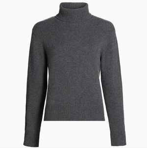 Saks Fifth Avenue Charcoal Turtleneck Sweater Medium Womens